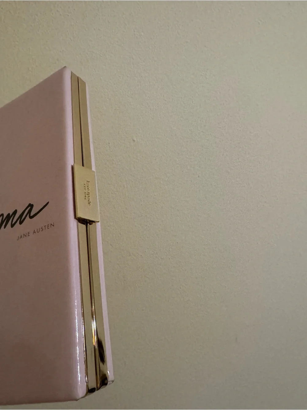 Kate Spade Emma Novelty Book of the Month Clutch Purse Bag Pink